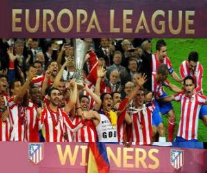 Puzzle Με την Ατλέτικο Μαδρίτης, πρωταθλήτρια του της UEFA Ευρώπη League 2011-2012
